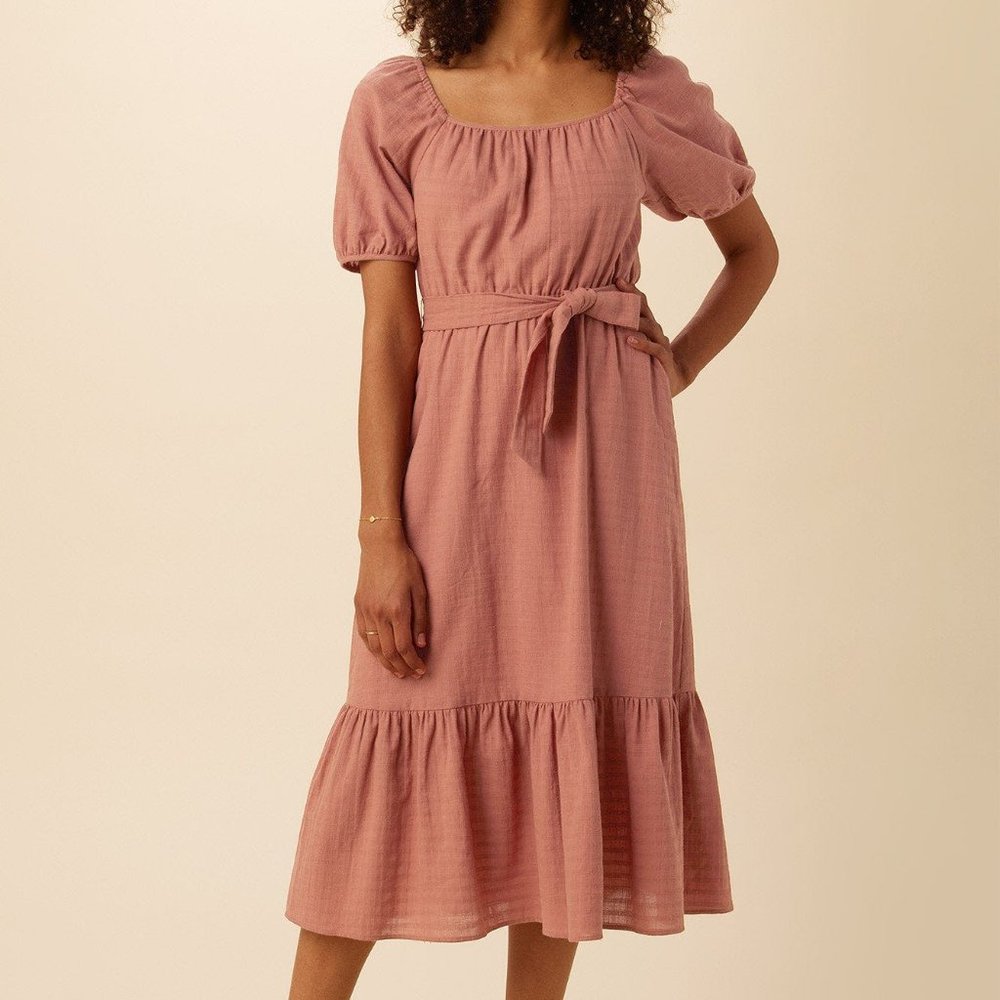 NWT Amour Vert Pink Organic Cotton Dress